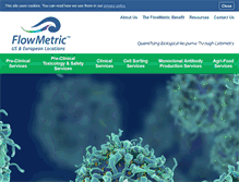 Tablet Screenshot of flowcytometryservices.com